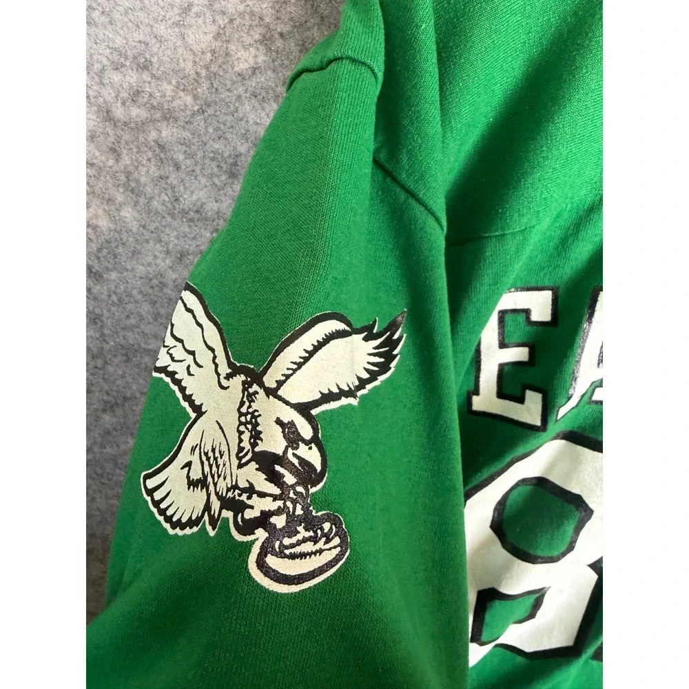 Vintage Philadelphia Eagles Tshirt Mens XL Green NFL Football Rawlings 80s NFC